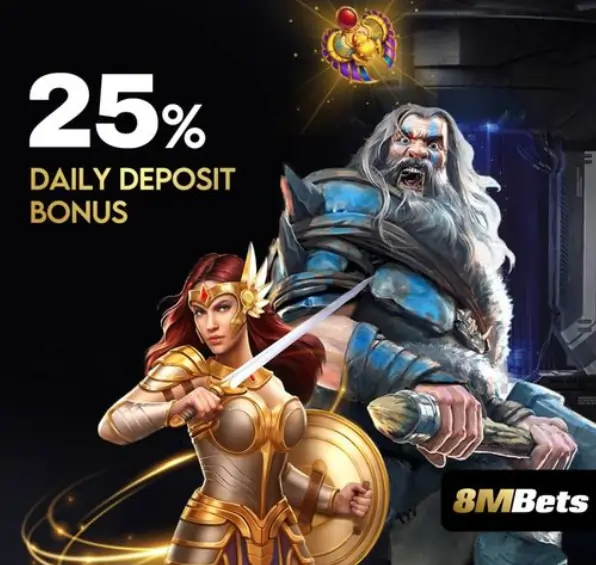 8mbets daily deposit bonus