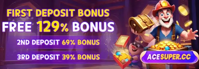 acesuper 129% welcome bonus