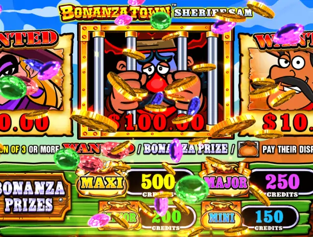 bonanza slot prize