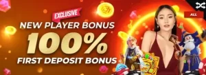 100% deposit bonus